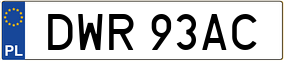 Truck License Plate